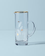 Lenox Holiday Gold Pitcher, 48 Ounces, Clear Glass