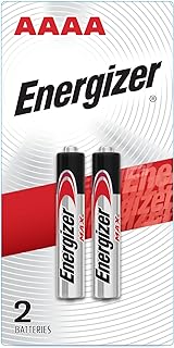 Energizer AAAA Batteries, 1.5 Volt Battery AAAA Alkaline, 2 Count