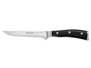 Classic Ikon 5" Boning Knife by Wüsthof – 5", High Carbon Stainless Steel, Black, Model 1040331414