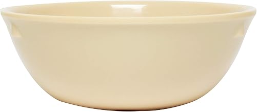 Thunder Group Nustone tan melamine dinnerware collection 5.25 inch - 15 oz nappie, comes in dozen