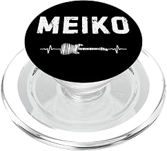 Meiko Guitar Heartbeat Music Guitarist Retro Vintage PopSockets PopGrip for MagSafe