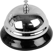 Thunder Group SLBELL001 Call Bell, one-Touch Button, Loud Sound, Plastic Bottom, Chrome Plated, Pack of 12