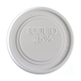 Eco-Products Recycled 12-32oz Food Bowl Recycled Lids by ECO PRODUCTS – 12 - 32 ounce lid, 16 ounces, Recycled Plastic, White, Pack of 500