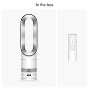 Hot+Cool™ HF1 Rapid React heater fan (White/Silver) by Dyson – Small, White/Silver, Model 602800-01