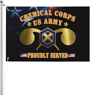 Double-Sided 3ply 2x3FT US Chemical Corps Flag Heavy-Duty Polyester Indoor Outdoor Use18