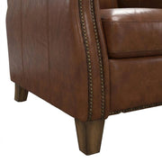 Brown Chestnut Charm Manual Recliner Two Pack by Starlight Canyon Home – Top Grain Leather with Match (X), Brown, Pack of 2