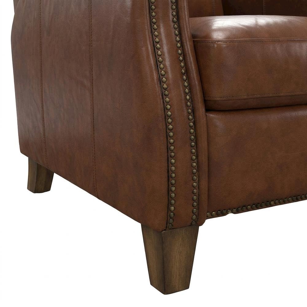 Brown Chestnut Charm Manual Recliner Two Pack by Starlight Canyon Home – Top Grain Leather with Match (X), Brown, Pack of 2