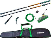 UNGER Commercial - nLITE Carbon 24K Window Cleaning Kit - 39' Plus Power Brush for High Access Professional Window Cleaning - NLKT3