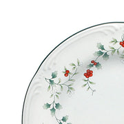 Pfaltzgraff Winterberry Salad Plate Set, 8 Inch Stoneware, Green
