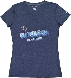 Champion Womens Football University Retro Logo Short-Sleeve T-Shirt/Tee (Navy, Large, L)