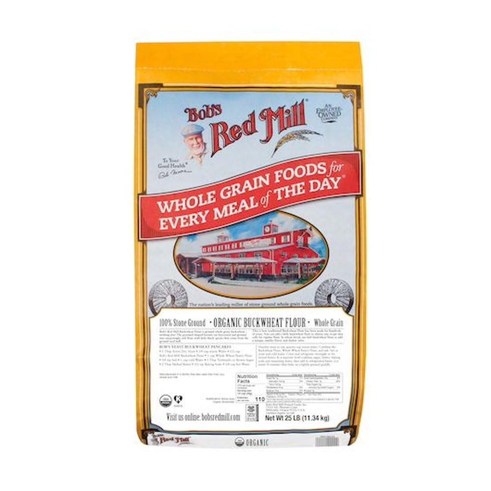 Organic Buckwheat Flour by Bob's Red Mill – 400 Ounce (Pack of 1), Model 1090B25