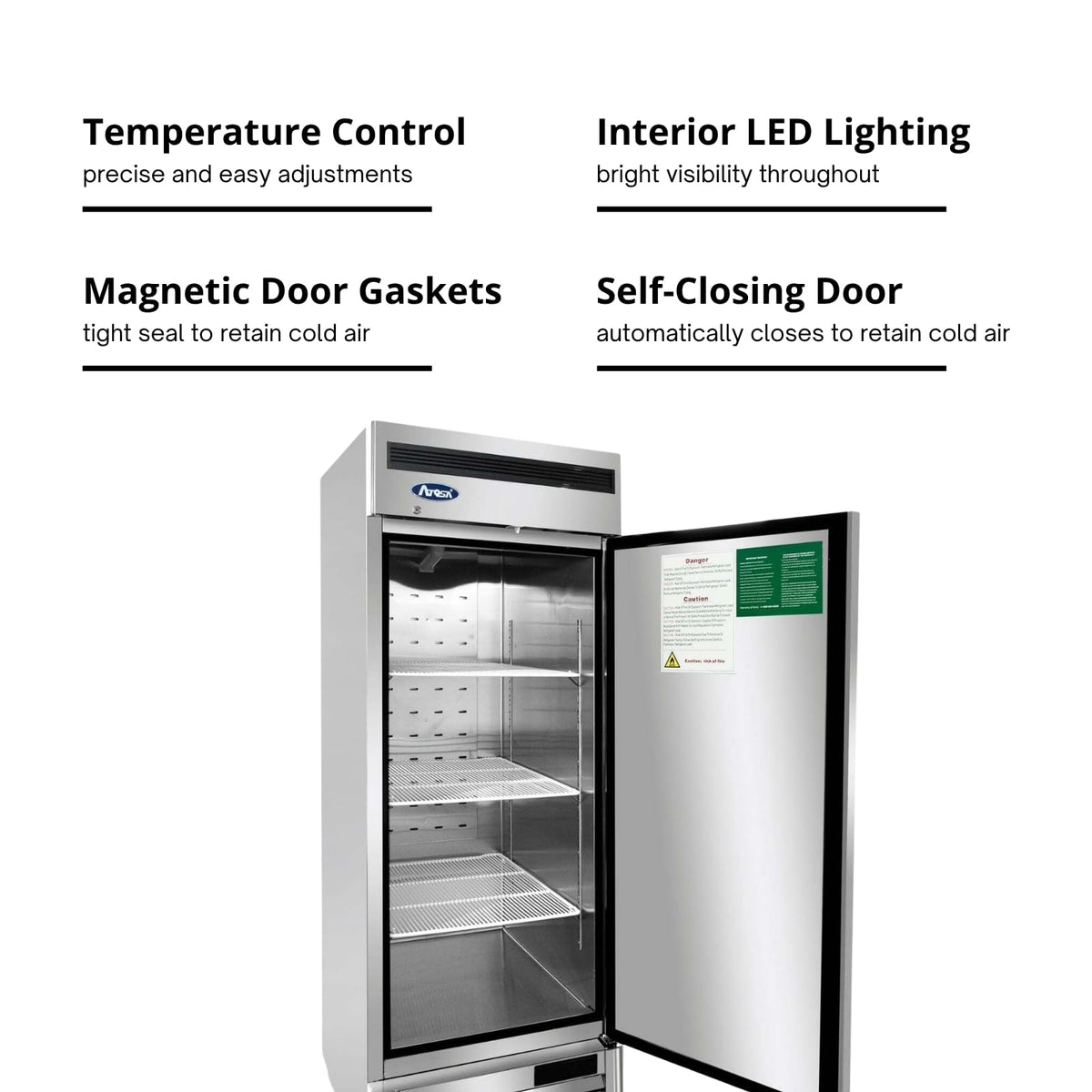 Atosa 19.1 cu. ft. / Stainless Steel / 19.1 cubic_feet Freezers