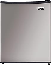 Magic Chef 2.4 Cu Ft All Refrigerator E-Star | 2.4-Cu. Ft. Mini Fridge, Stainless Steel