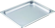 Winco Half Size Stainless Steel Steam Pan | Dishwasher safe, Heavy-duty, Reinforced corners, Great for Steam Tables, Buffets, Catering and Food Preparation