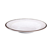 Round Crackle Pasta/Soup Bowl by Elite Global Solutions – 18 oz., 18 fluid_ounces, Melamine, White, Pack of 6