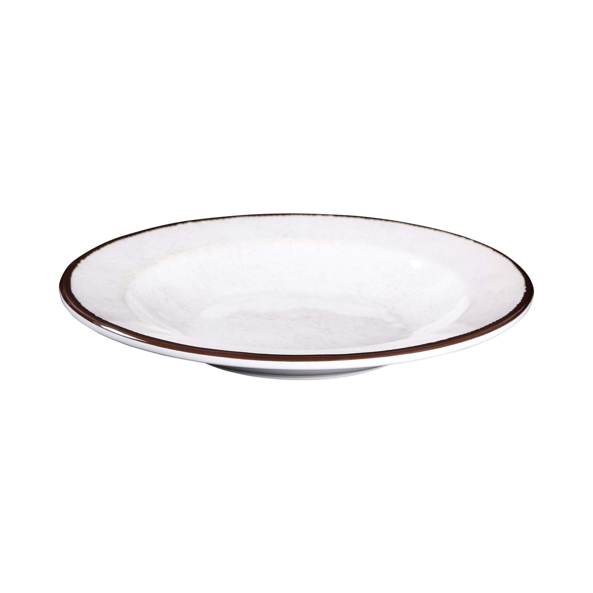 Round Crackle Pasta/Soup Bowl by Elite Global Solutions – 18 oz., 18 fluid_ounces, Melamine, White, Pack of 6