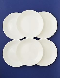 Corelle Livingware 8.5"/21.6cm Luncheon Plate 6 pack Winter Frost White