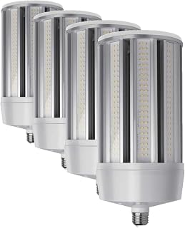 Feit Electric C20000/5K/LED 1000 Watt Equivalent 175W Corn Cob High 20,000 Lumen LED Light Bulb, 13.4" H x 5.3" D, Daylight 5000K (Pack of 4)