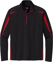 SPORT-TEK Unisex Sport-Wick Stretch Half Zip Colorblock Pullover
