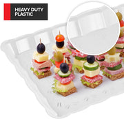 Stock Your Home 48 / 1 Pack Pack of 48 / Clear Serving Trays