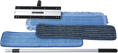 HUBERT Mop Kit Blue Microfiber - 24" L x 5" W