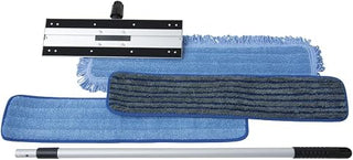 HUBERT Mop Kit Blue Microfiber - 24" L x 5" W