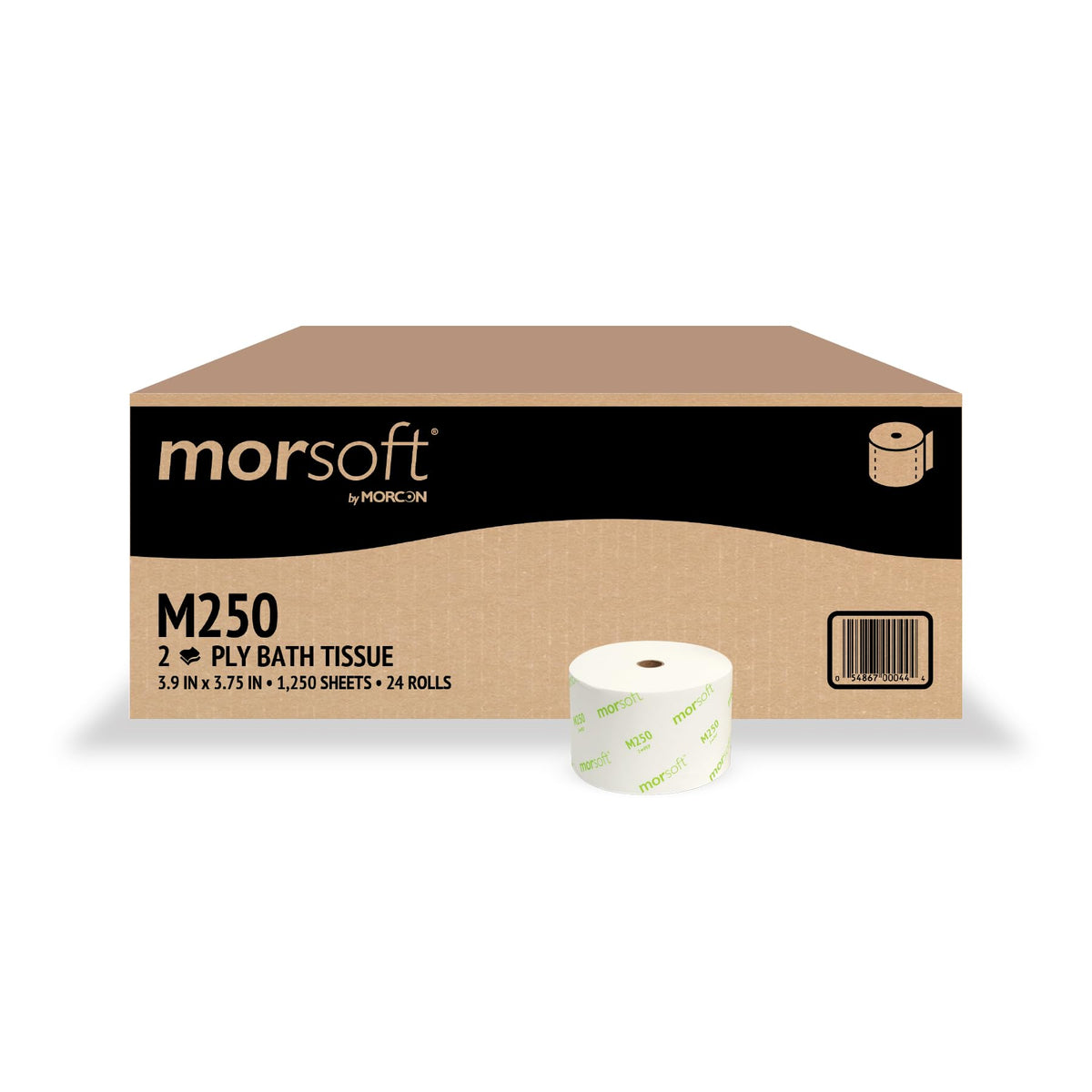 MORM250 - Mor-Soft Coreless Alternative Bath Tissue by Morcon – Regular, Paper, Multicolor