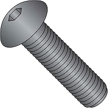 Button Socket Cap Screw, 10-24 x 1/2", Steel, Black Oxide, FT, UNC, 100 Pack