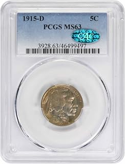 1915 D Buffalo Nickel, CAC Verified PCGS MS63