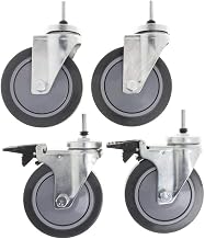 HUBERT Screw in Casters for Wire Shelving, Set of 4