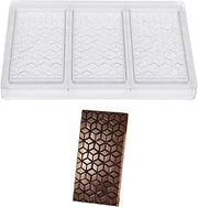 Martellato MA2016 Cube-Illusion-Tablet Polycarbonate Candy Mold with 3 Cavities, Each 72mm x 137mm x 10mm High