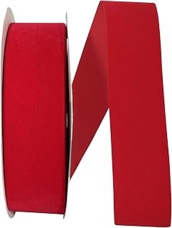 Reliant Ribbon 3900-065-09J Velorene Ribbon, 1-3/8 Inch X 25 Yards, Red