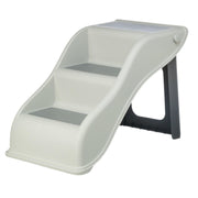 Lightweight 3-Step Pet Stairs by TRIXIE – Plastic, 3-Gray, Model 39475
