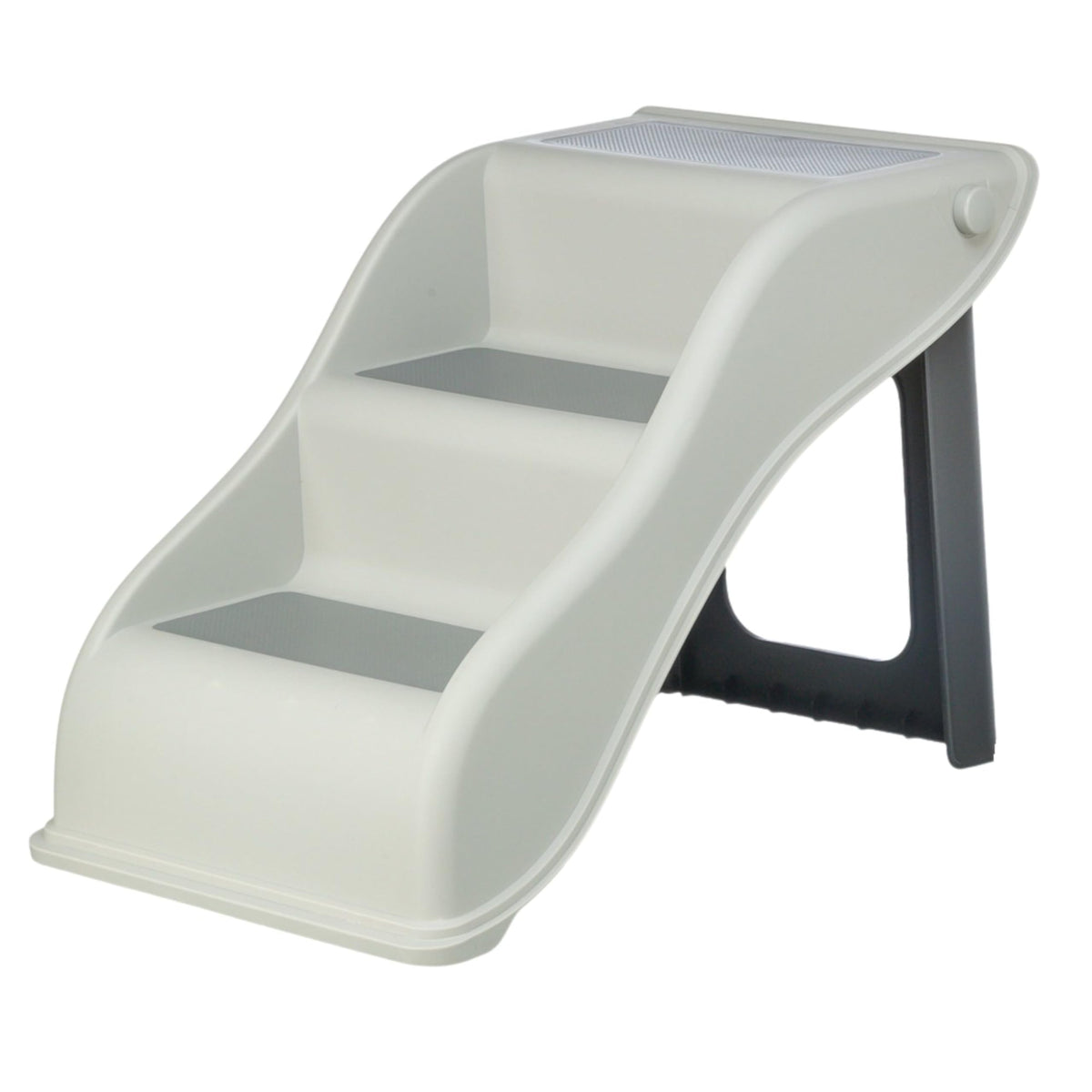 Lightweight 3-Step Pet Stairs by TRIXIE – Plastic, 3-Gray, Model 39475