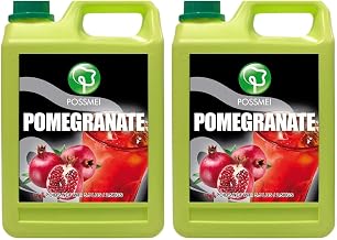 Possmei Pomegranate Flavored Syrup, 5.5 Pound Plastic Jar 2 Pack