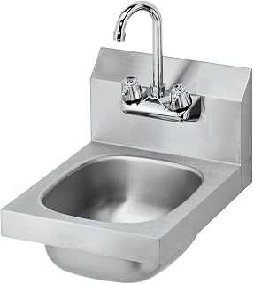 Krowne HS-9L - 12" Wide Space Saver Hand Sink, Low Lead Compliant