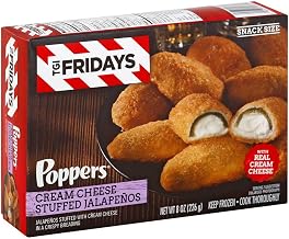 T G I Fridays Popper Cream Cheese Stuffed Jalapeno, 8 Ounce -- 8 per case.