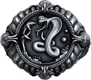 Cobra Ring, 925 Sterling Silver King Cobra Snake Ring, Handcrafted Biker Signet Ring, Gothic Animal Statement Jewelry for Men