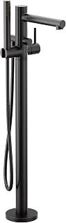 Moen 395BL Align One-Handle Freestanding Floor Mount Tub Filler with Handshower, Matte Black