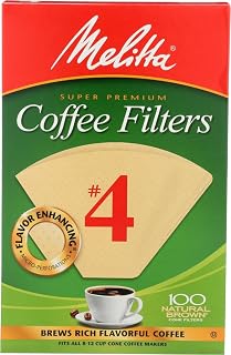 Melitta Cone Coffee Filters Natural Brown #4 100 count, 5