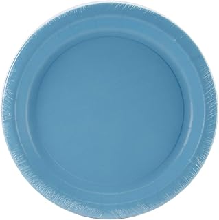 Creative Converting Dinner Plates 9" 24/Pkg-Bermuda Blue