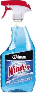 Windex Powerized Glass Cleaner with Ammonia-d, 32 Oz. Trigger Spray Bottle