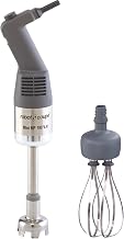 Robot Coupe MMP190COMBI Variable-Speed Mini Power Mixer Immersion Blender with 8-Inch Arm/Shaft and 7-Inch Whisk, 120-Volts, Grey