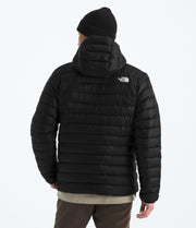 Men's Classic Down Hooded Jacket by The North Face – Recycled Nylon, Tnf Black, Model NF0A8D1T