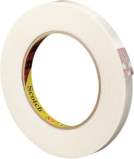 3M Scotch 897 Polypropylene Film Filament Tape, 170 lbs/in Tensile Strength, 60 yds Length x 1/2" Width (Case of 72)