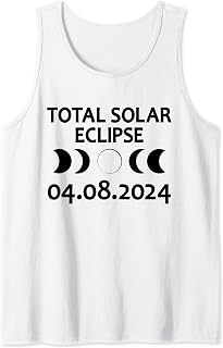 Total Solar Eclipse 04.08.2024 Spring USA April Totality Tank Top