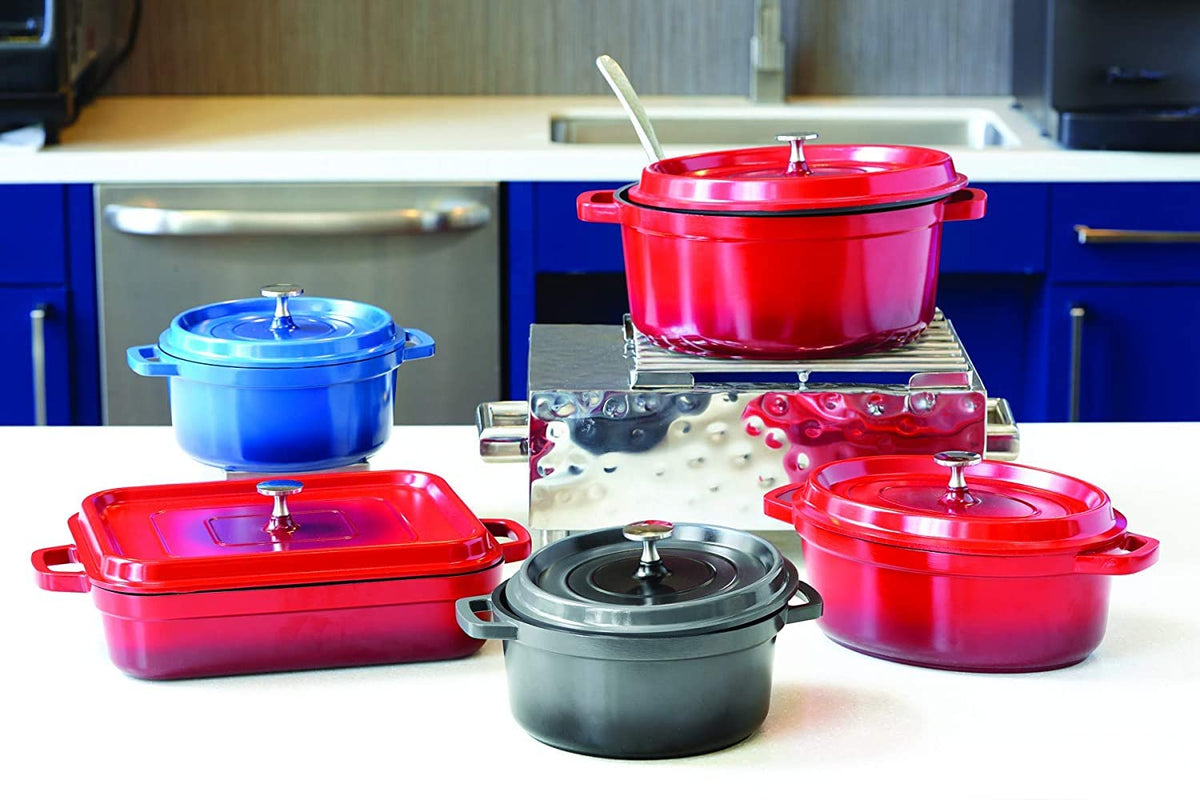 GET 3.5 Quart / Oval / Blue Dutch Ovens