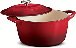 Tramontina 6.5 Qt ROUND Dutch Oven OMBRE RED Enameled Cast Iron