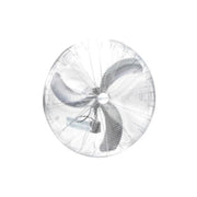 Fan 24" Oscillating Wall Mount Fan 1/3 HP 5588 CFM by Airmaster – 31.75"L x 26.94"W x 26.94"H, Aluminum, Gray/Black, Model 37129