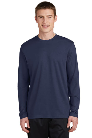 PosiCharge RacerMesh Long Sleeve Tee by SPORT-TEK – X-Large, Polyester, True Navy, Model 1026015